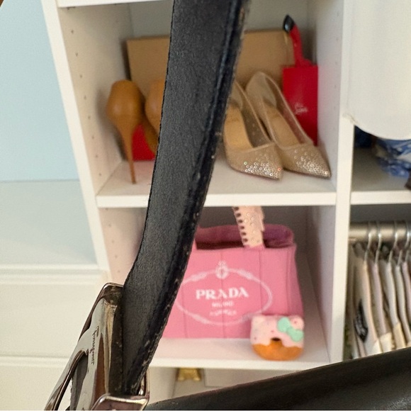 Salvatore Ferragamo Leather Buckle Shoulder Bag 🖤 - Picture 8 of 12